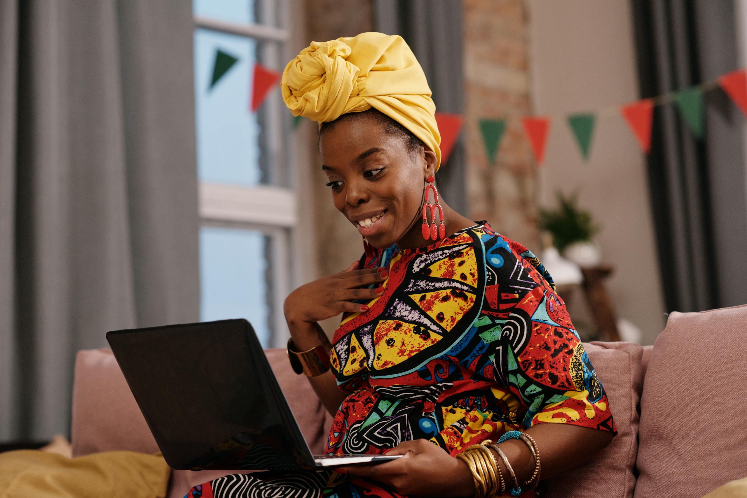 Photo Of Woman Using Laptop